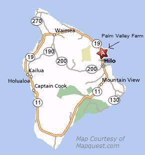 Big Island Hawaii Vacation Rentals are easy to find at Palm Valley Farm!